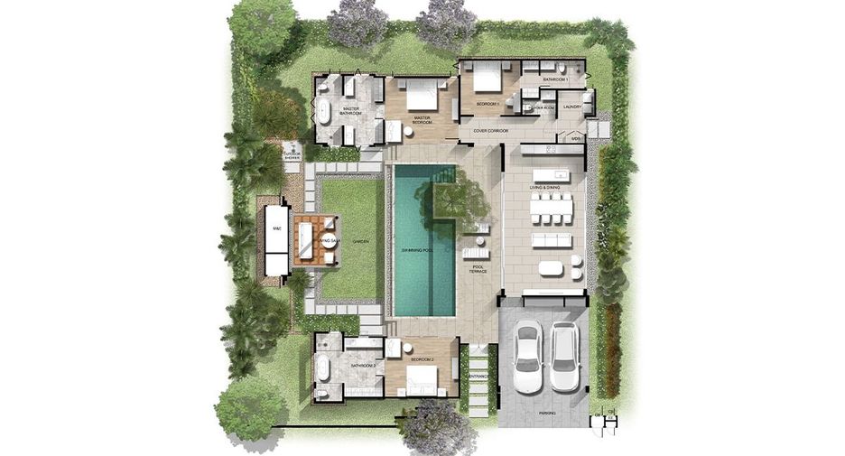 For sale 3 ベッドルーム villa in Thalang, Phuket