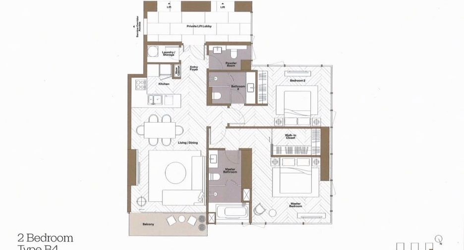 Condo en venta de 2 habitaciones en Bang Rak, Bangkok