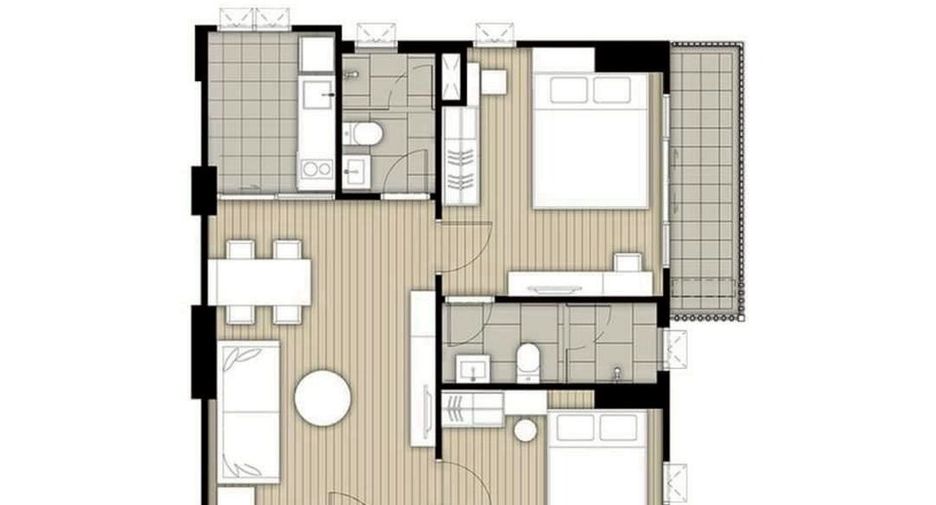 For sale 2 bedrooms condo in Bangkok Yai, Bangkok