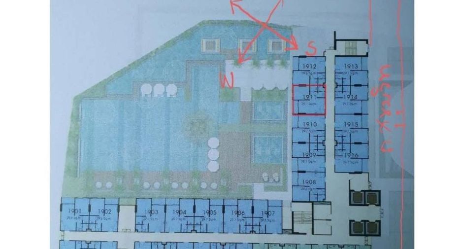 For rent 1 bed condo in Bang Lamung, Chonburi