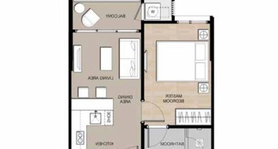 Condo en alquiler de 1 habitaciones en Suan Luang, Bangkok