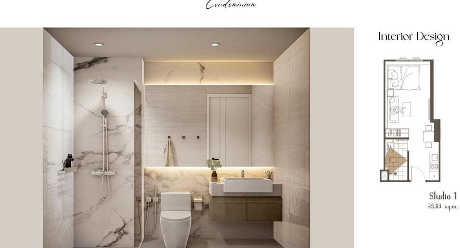 For sale 1 bed condo in Bang Lamung, Chonburi