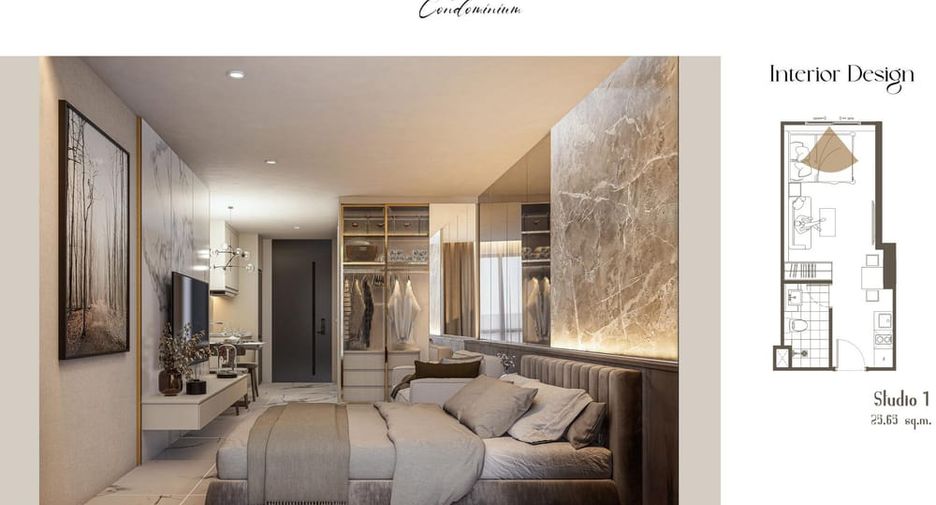 For sale 1 bed condo in Bang Lamung, Chonburi