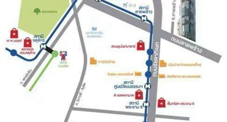 Condo en venta de 1 habitaciones en Chatuchak, Bangkok
