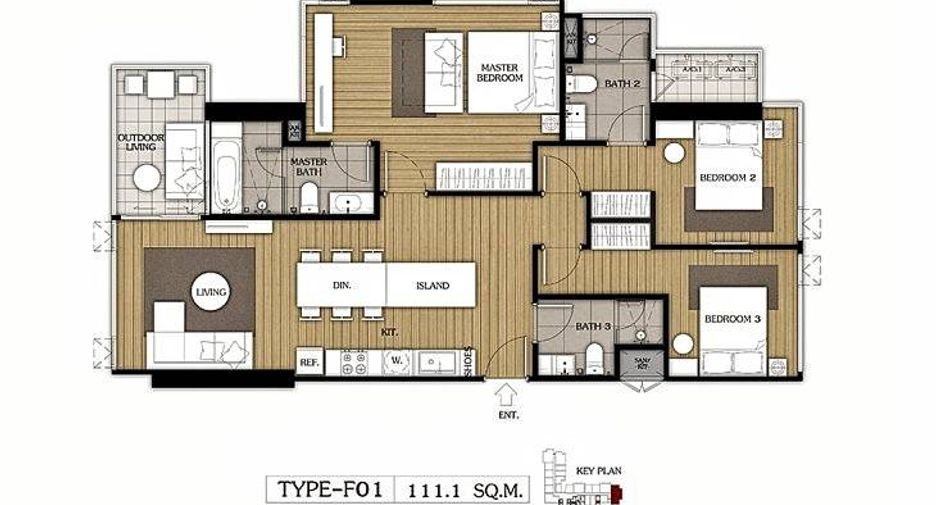For sale 3 ベッドルーム condo in Si Racha, Chonburi