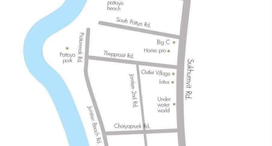 Condo en venta de 1 habitaciones en Jomtien, Pattaya