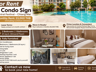 For Rent 2 Bedroom Condo In Mueang Chiang Mai