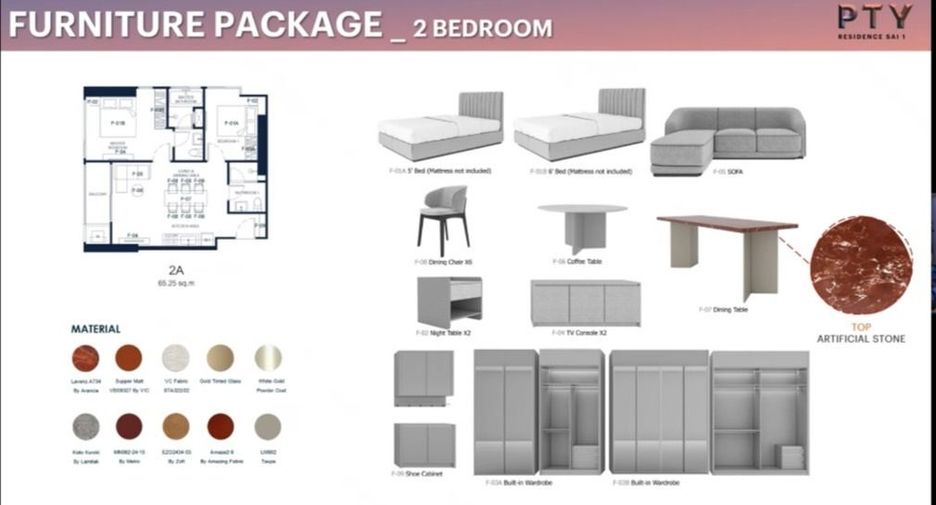 Wohnung zum Kauf mit 2 Zimmer in Bang Lamung, Chonburi