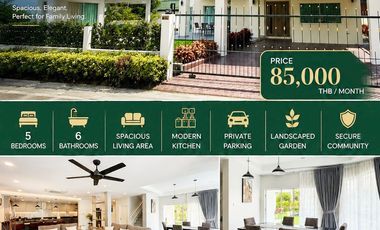 For rent 5 bedrooms villa in Bang Lamung, Chonburi