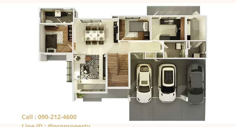 Casa en venta de 4 habitaciones en Bang Kruai, Nonthaburi