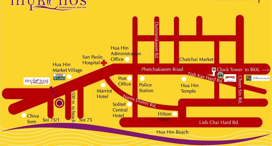 Condo en venta de 1 habitaciones en Hua Hin, Prachuap Khiri Khan