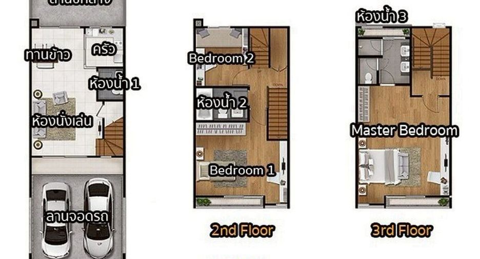 Casa en alquiler y en venta de 3 habitaciones en Saphan Sung, Bangkok