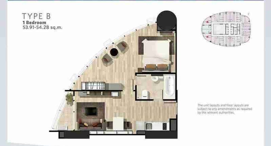 For rent 1 bed condo in Khlong Toei, Bangkok