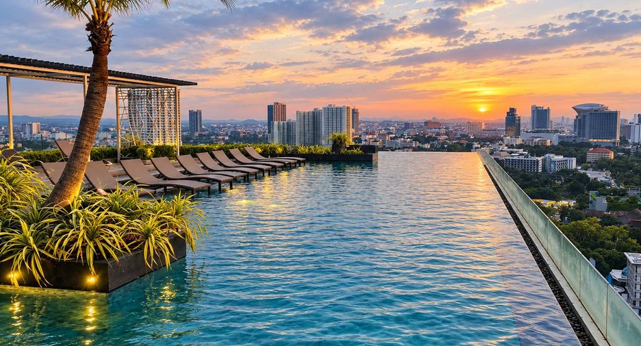 For rent and for sale 1 bed condo in Bang Lamung, Chonburi