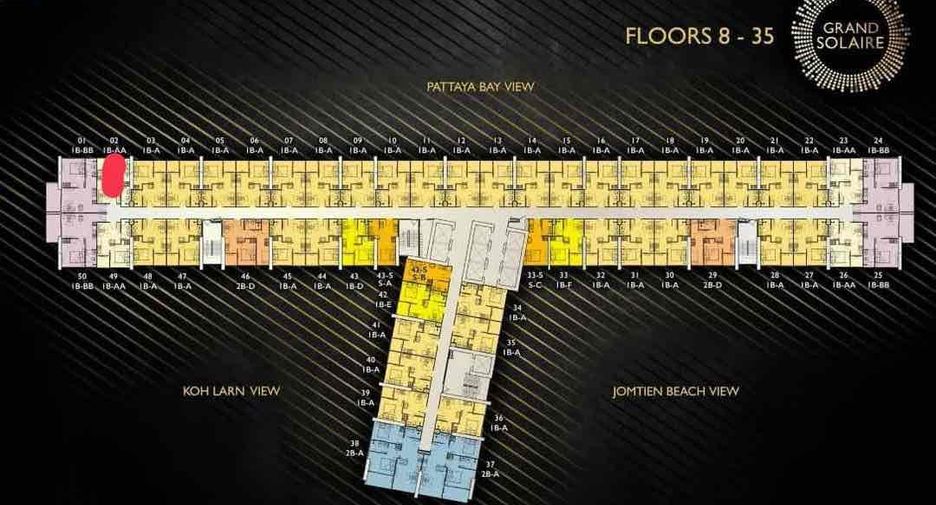 For sale 1 bed condo in Bang Lamung, Chonburi