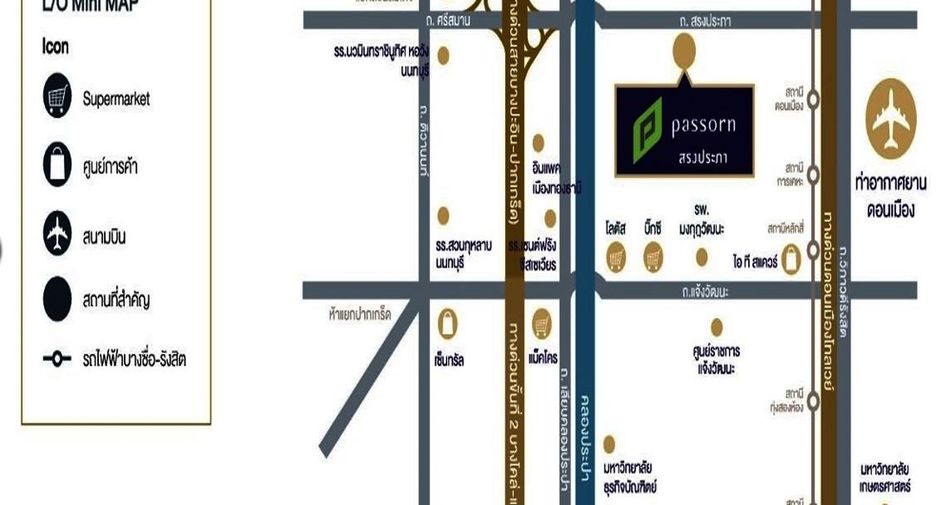 Casa en venta de 4 habitaciones en Don Mueang, Bangkok