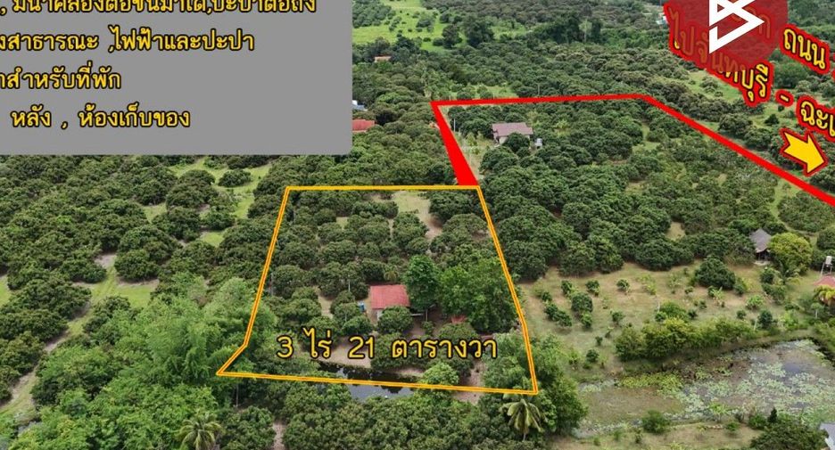 À vendre terrain à Soi Dao, Chanthaburi