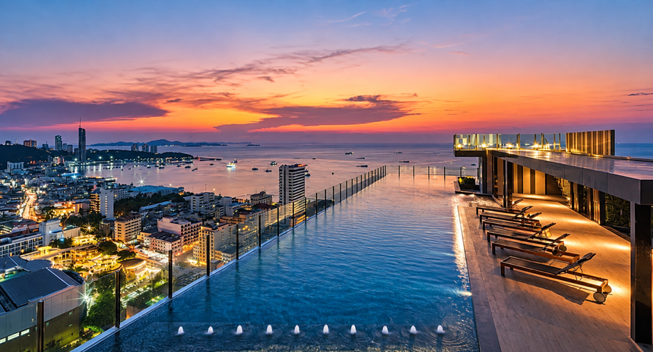 For rent 1 bed condo in Bang Lamung, Chonburi