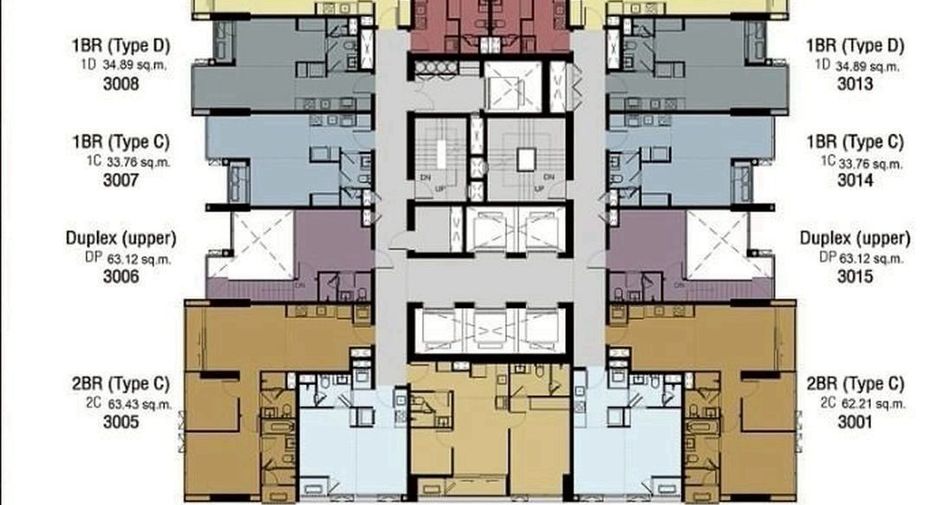 Condo en venta de 2 habitaciones en Watthana, Bangkok