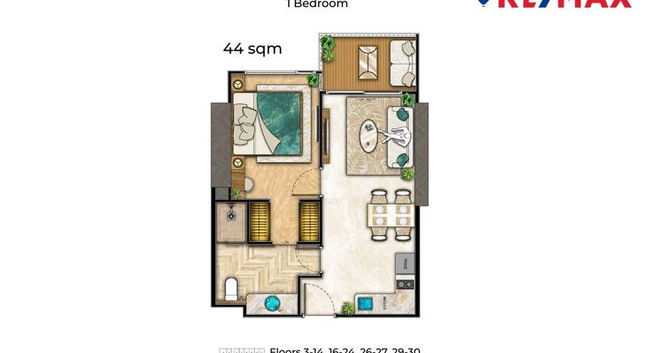 For sale 1 bed condo 