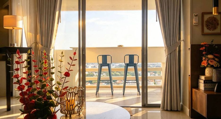 À vendre 2 chambres condo à Jomtien, Pattaya