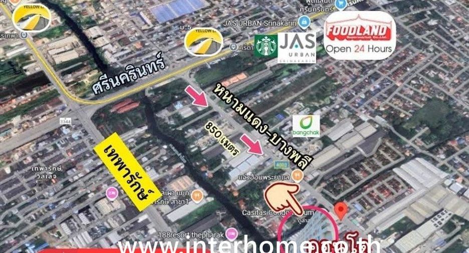 À vendre 2 chambres condo à Bang Phli, Samut Prakan