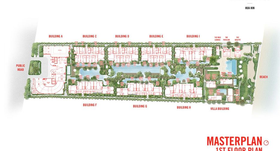 À vendre 1 chambre condo à Hua Hin, Prachuap Khiri Khan
