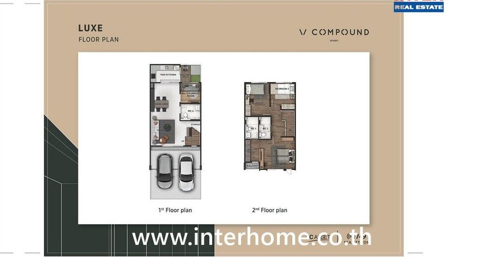 Casa adosada en venta de 3 habitaciones en Bang Bo, Samut Prakan