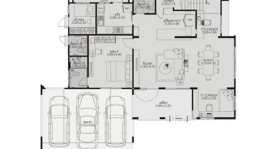 Casa en alquiler de 4 habitaciones en Bang Bua Thong, Nonthaburi