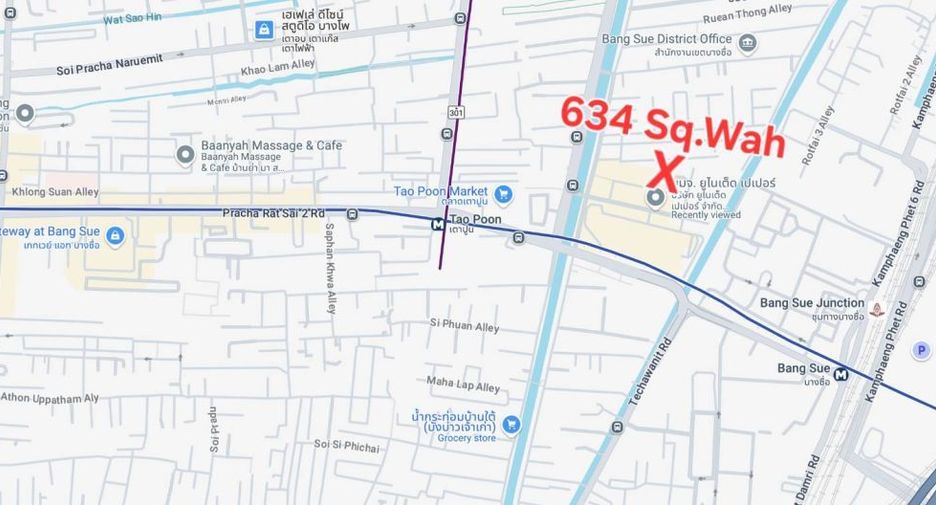 For sale land in Bang Sue, Bangkok