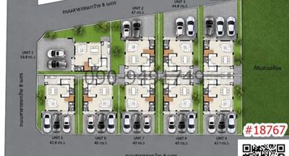 For rent 3 bedrooms townhouse in Phra Khanong, Bangkok