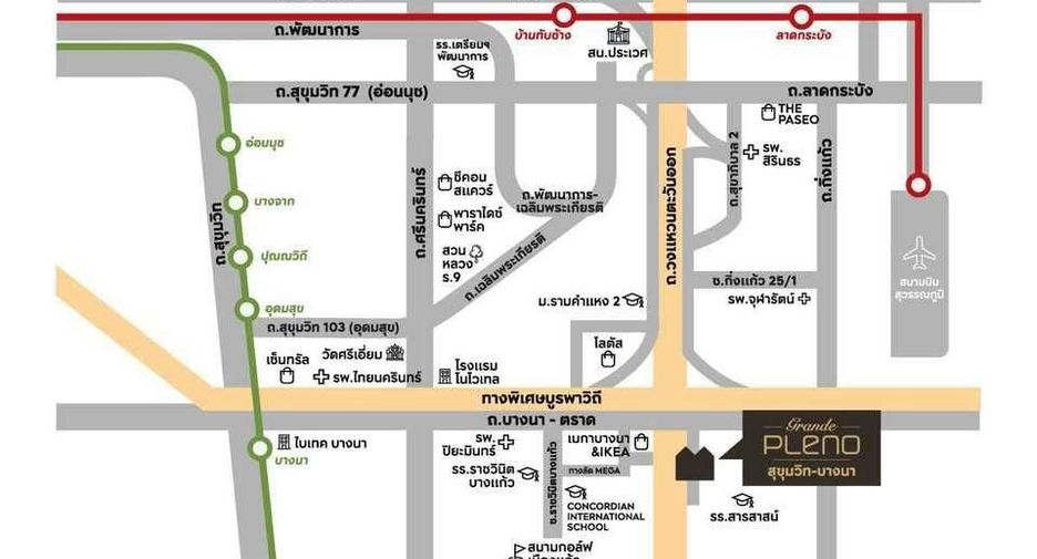 For rent 3 bedrooms house in Bang Phli, Samut Prakan