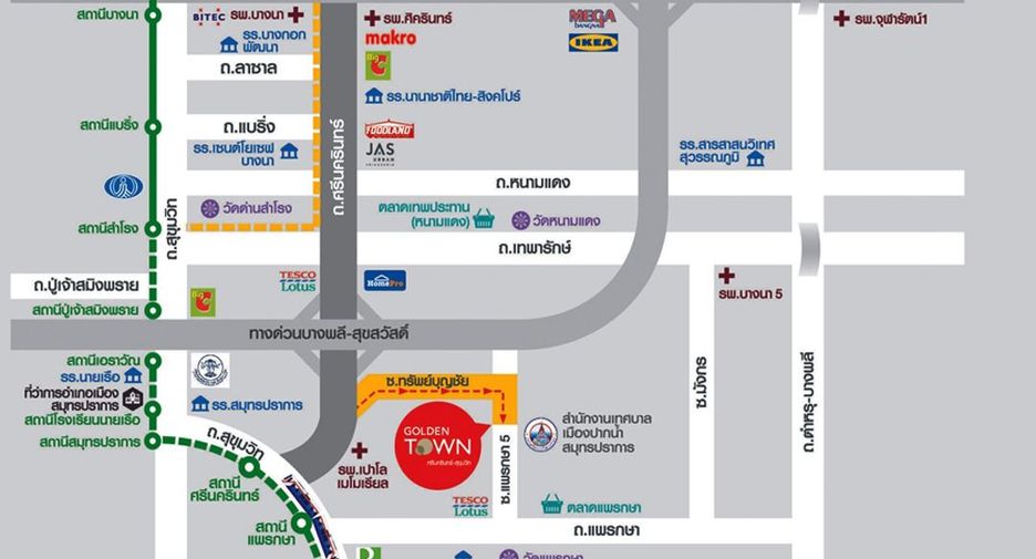 For sale 4 bedrooms townhouse in Mueang Samut Prakan, Samut Prakan