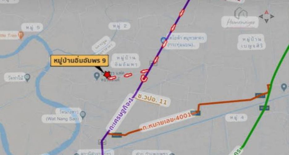 Reihenhaus zum Kauf mit 3 Zimmer in Krathum Baen, Samut Sakhon