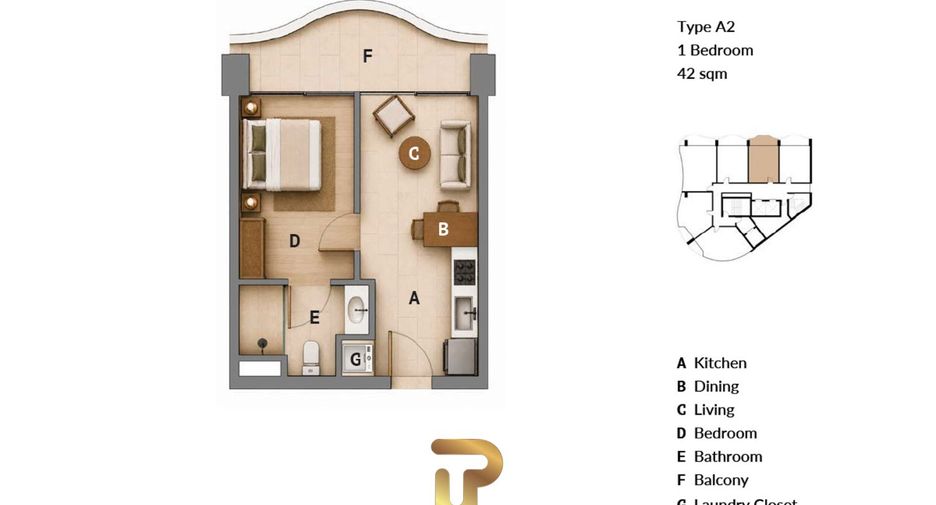 Condo en venta de 1 habitaciones en Bang Lamung, Chonburi