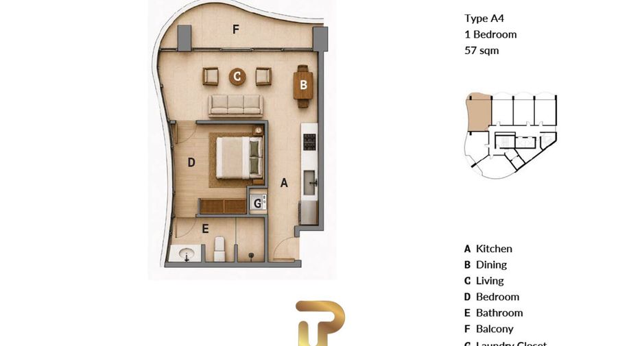 Condo en venta de 1 habitaciones en Bang Lamung, Chonburi