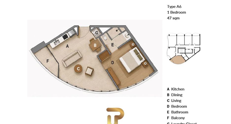 Condo en venta de 1 habitaciones en Bang Lamung, Chonburi