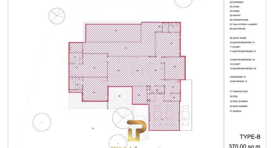 À vendre 4 chambres villa à Bang Saray, Pattaya