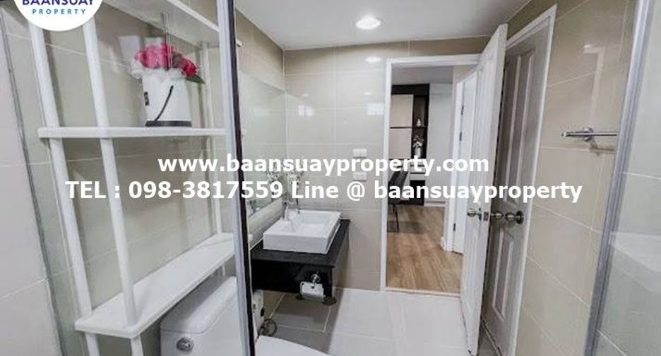 For rent 2 bedrooms condo in Huai Khwang, Bangkok