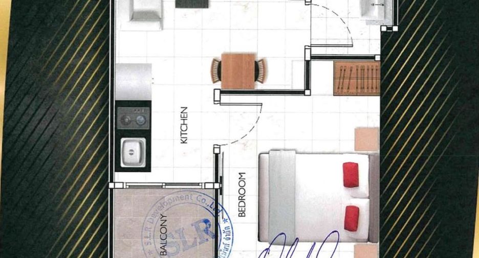 Wohnung zum Kauf mit 1 Zimmer in Bang Lamung, Chonburi