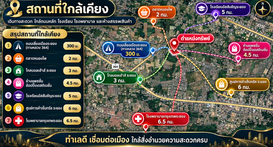 For sale land in Mueang Rayong, Rayong