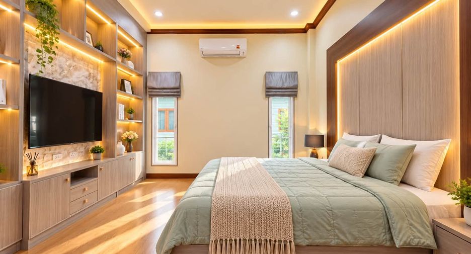 À louer 4 chambres maison à Bang Lamung, Chonburi