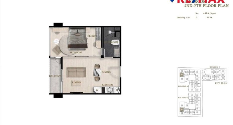For sale 1 Beds condo in Bang Lamung, Chonburi