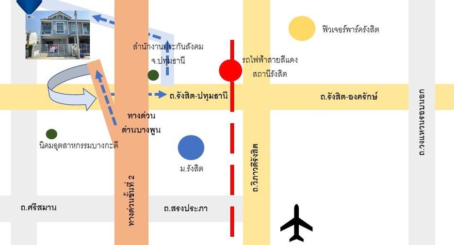 For sale 3 ベッドルーム townhouse in Mueang Pathum Thani, Pathum Thani