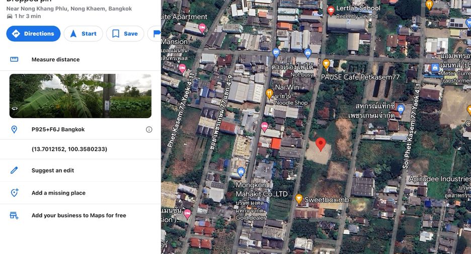 Terreno en venta en Nong Khaem, Bangkok