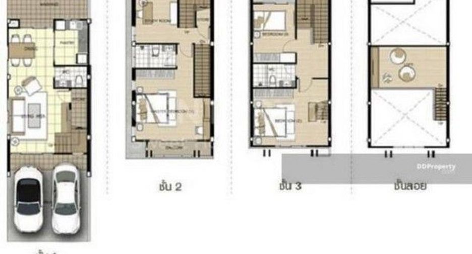 For sale 3 bedrooms townhouse in Mueang Nonthaburi, Nonthaburi