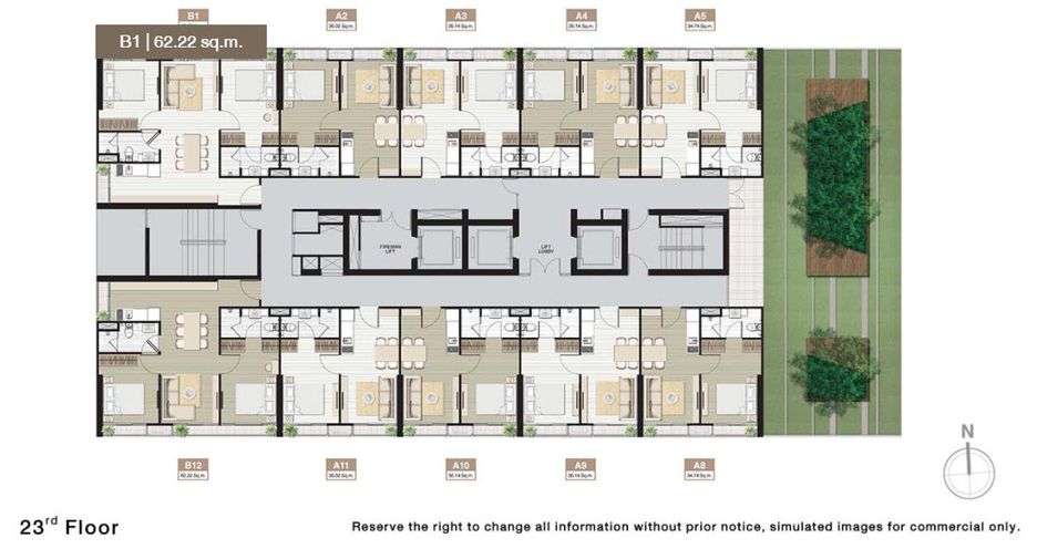 For rent and for sale 2 bedrooms apartment in Watthana, Bangkok