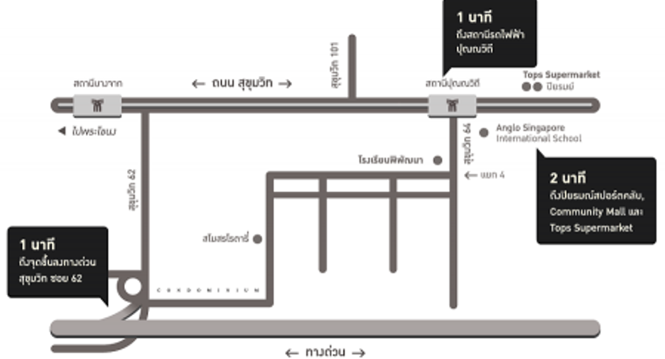 For sale 2 bedrooms condo in Phra Khanong, Bangkok