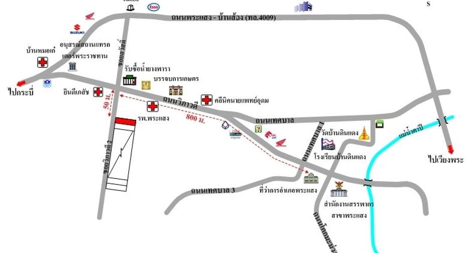 For sale 3 bedrooms retail Space in Phrasaeng, Surat Thani