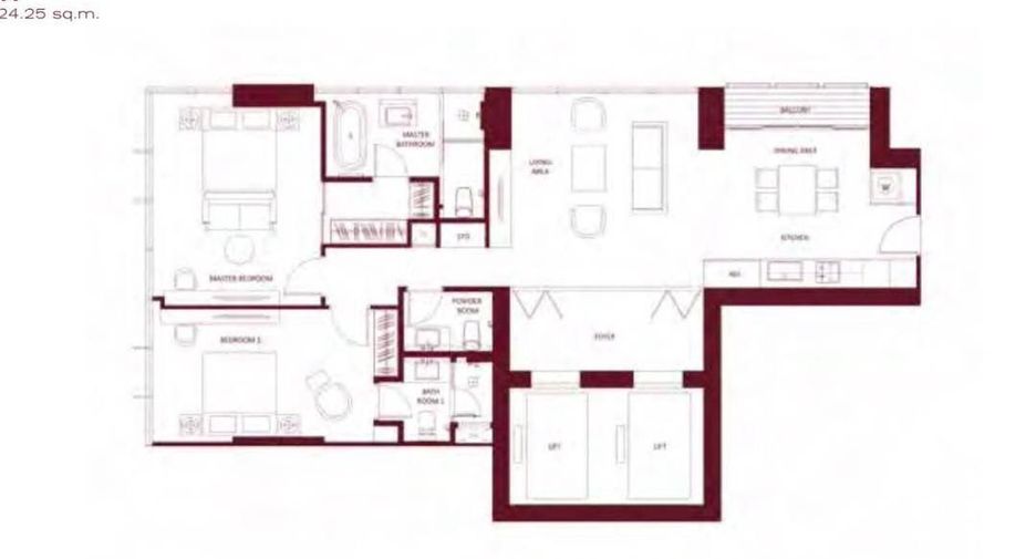 For sale 2 bedrooms condo in Watthana, Bangkok